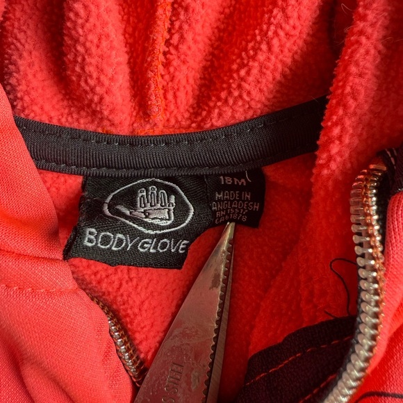 Body Glove 18M Neon Pink Hoodie *light wear. Refer to photos - Picture 7 of 7